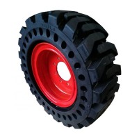 Heavy Duty Solid Tire With Rims For Skid Steer Loaders