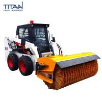 TL365S 900kgs Mitsubishi Engine Earth-moving Machinery Skid Steer Loader with Attachments